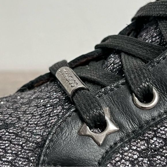 Authentic JIMMY CHOO Tokyo High Tops Sneakers Size 36 - Picture 7 of 16